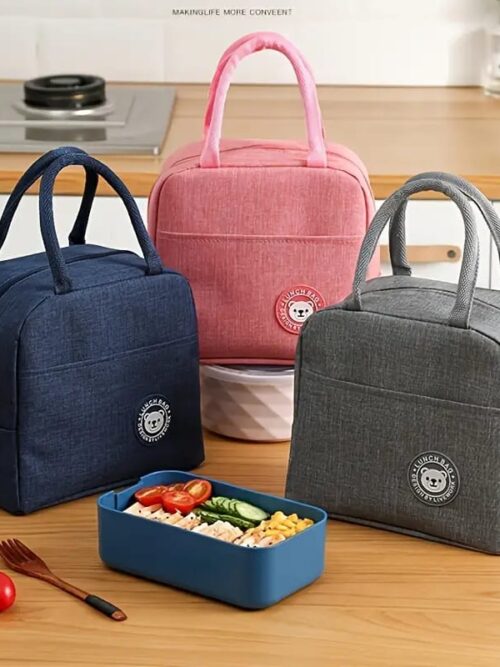 1 Piece Thermal Insulated Lunch Bag Tote -