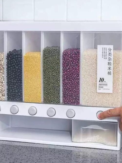 Wall-Mounted Cereals Dispenser 6 in 1