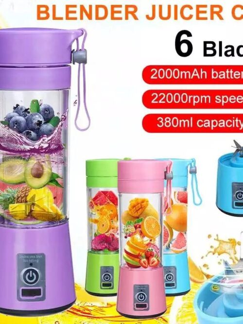 6 Blade Mini Portable USB Juicer Blender