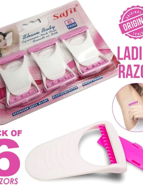 Pack of 6  safe Body Shaving Razor