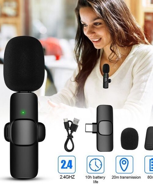 K9 Microphone Mic Plug & Play USB Type C  Connector Wireless