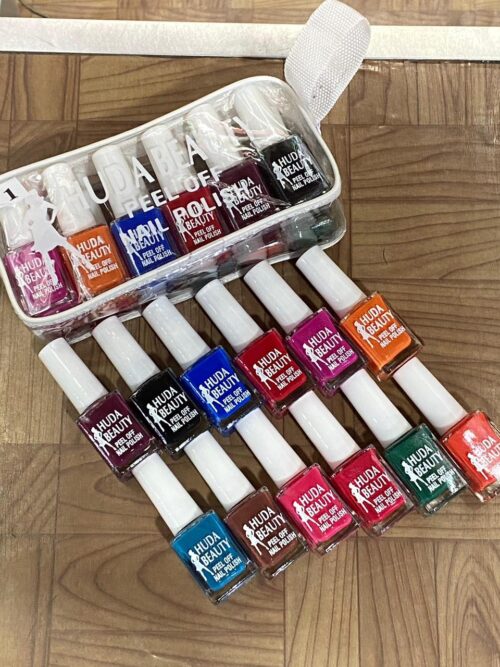 Huda Peel Off Nail Paint Pack of  2 setting Available