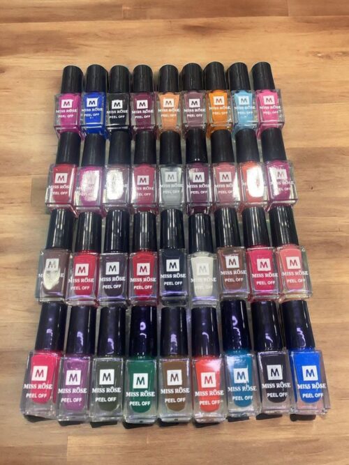 Miss Rose 36 PCs Nail Paint Peel Off Top Quality