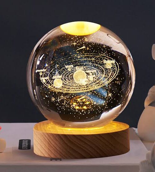 3D Crystal Ball Night Lamp