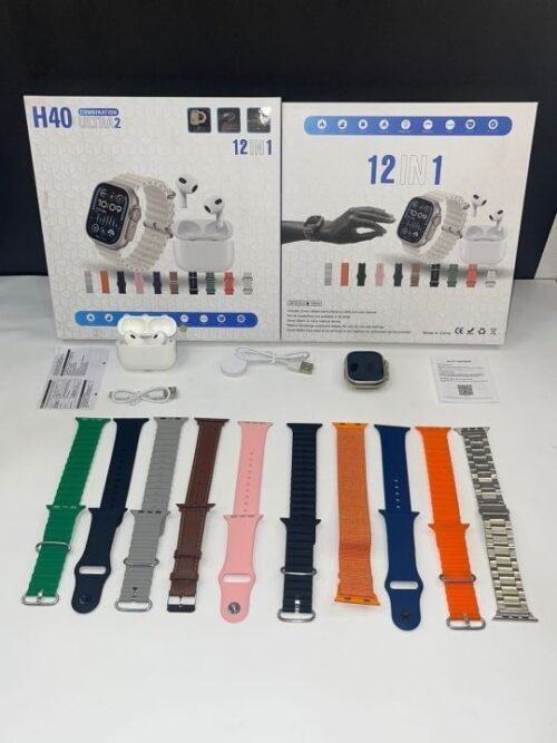 H 40 Ultra smart watch 12 in 1