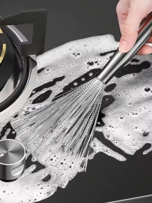Anti-Rust Stainless Steel Kitchen Pan Cleaning Brush