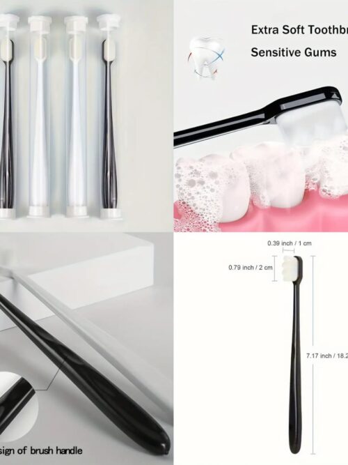Ultra-Soft Nano Toothbrushes for Sensitive Teeth & Gums