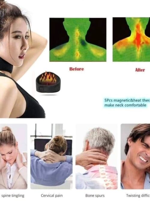 Pain Relief Self Heating Neck Brace Magnetic Therapy Neck Massager Brace Belt Pad Support
