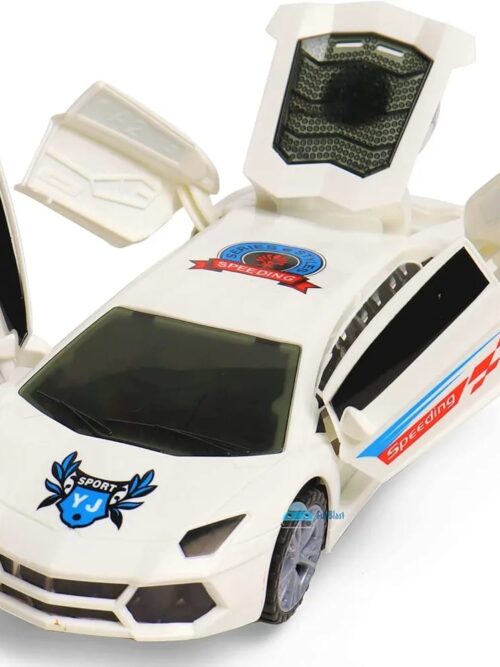 3D Super Car Toy With 360 Degree Rotation automatic door Opening