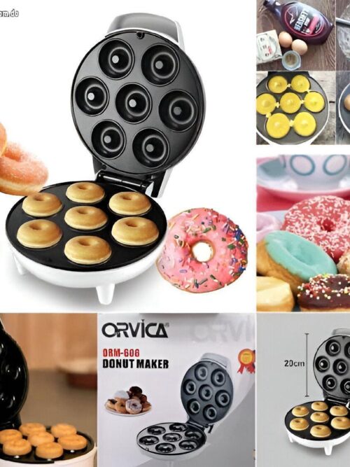 🍩 7 Holes Mini Non-Stick Mini Electric Donut Maker Machine