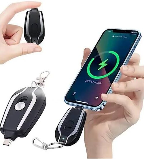Key chain power bank for type c