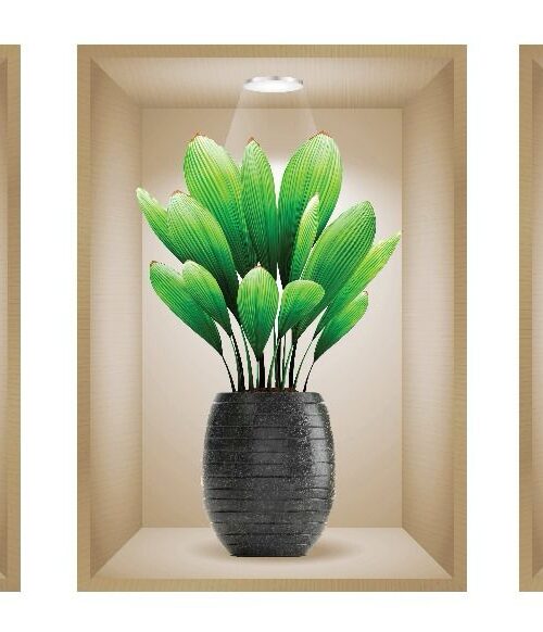 Set of 3 pice 3D Wall Paper Stickers Sheet